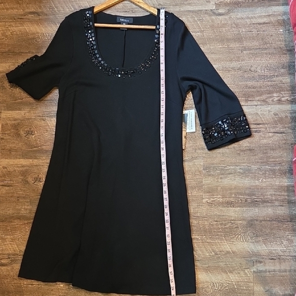 Karen Kane Black Beeded Embellished Cocktail Dress Size 0X - Picture 11 of 11